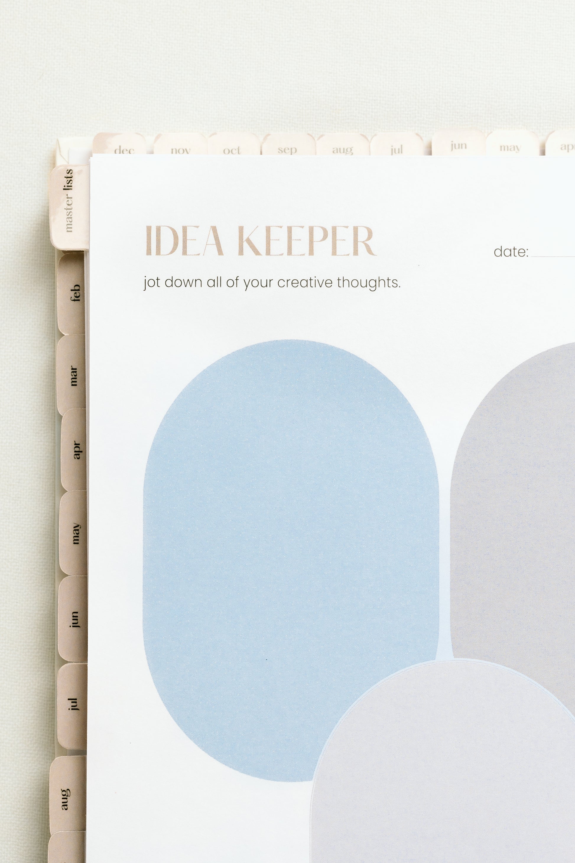 Sticky note replacement, 2026 planner brainstorming pages.